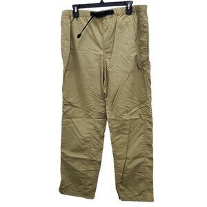 TravelSmith Men's Vintage‎ Khaki 100% Nylon Click Belt Trail Hiking Camp Pants L
